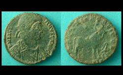 Julian II, Æ 1, Bull Reverse, Constantinopolis mint